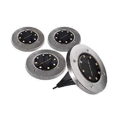 Светильник светодиодный SLR-S14 8SMD грунтовый IP44 корпус нерж. сталь солнечная батарея (уп.4шт) ФАZА 5041011 изображение, фото