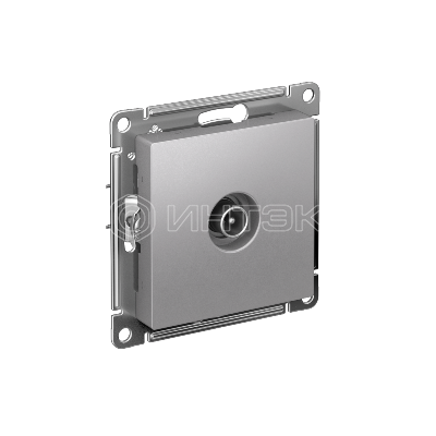 Розетка телевизионная оконечная TV AtlasDesign 1дБ механизм алюм.  Systeme Electric ATN000391 изображение, фото