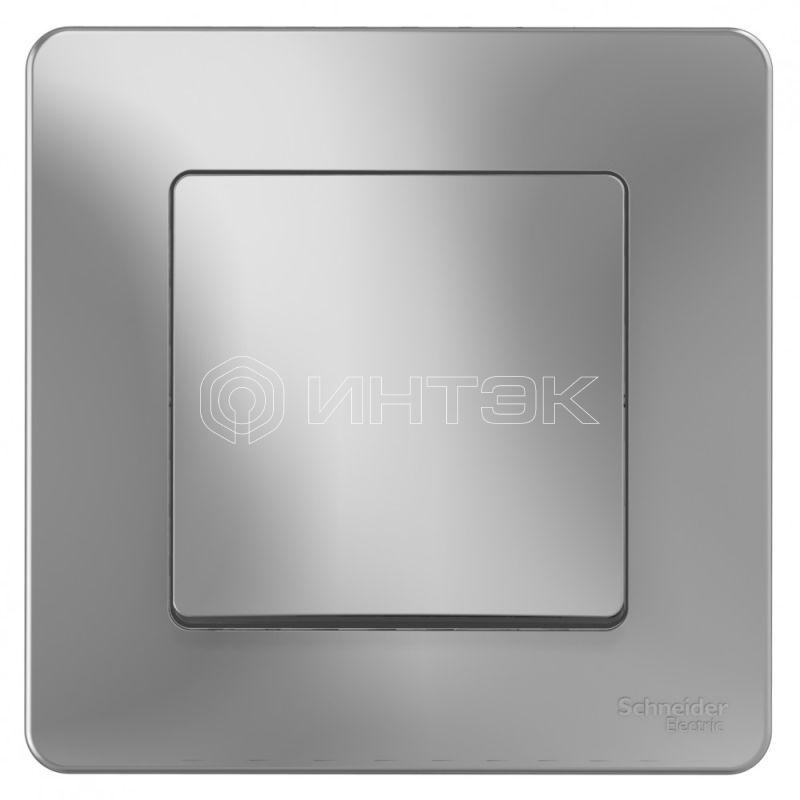 Переключатель проходной 1-кл. СП Blanca 10А IP20 (сх. 6) 250В алюм. Systeme Electric BLNVS010603 изображение, фото