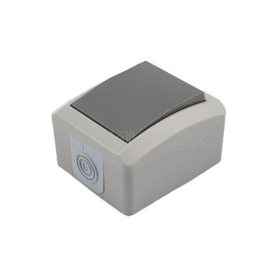 Выключатель 1-кл. ОП INDUSTRIAL IP54 сер. Kranz KR-78-0608 изображение, фото