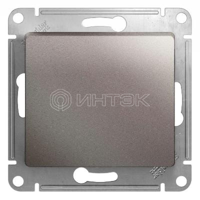 Выключатель 1-кл. СП Glossa 10А IP20 (сх. 1) 10AX механизм платина  Systeme Electric GSL001211 изображение, фото