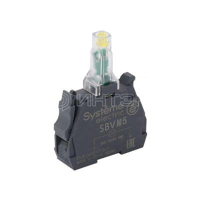 Блок световой светодиодный 230-240В AC желт. Systeme Electric SBVM5 изображение, фото