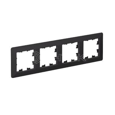 Рамка 4-м AtlasDesign Air карбон/дым. черн.  Systeme Electric ATN221004 изображение, фото