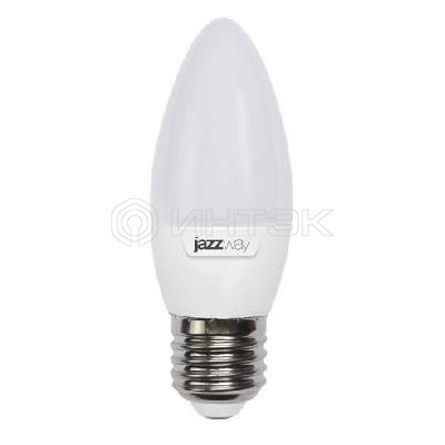 Лампа светодиодная PLED-SP 9Вт C37 свеча 3000К тепл. бел. E27 820лм 230В JazzWay 5001923A изображение, фото