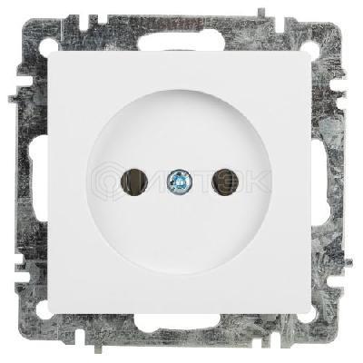 Розетка 1-м СП Accent 6-201-01 16А IP20 250В 2Р AL/CU бел. Intro Б0063653 изображение, фото