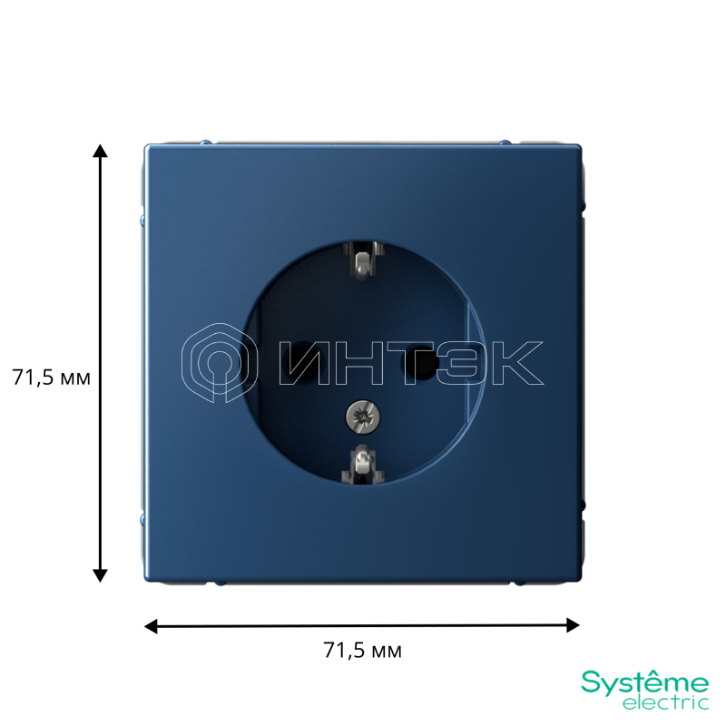 Розетка ArtGallery 16А с заземл. защ. шторки механизм аквамарин  Systeme Electric GAL001145 изображение, фото