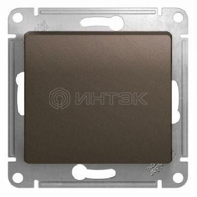 Выключатель 1-кл. СП Glossa 10А IP20 (сх. 1) 10AX механизм шоколад.  Systeme Electric GSL000811 изображение, фото