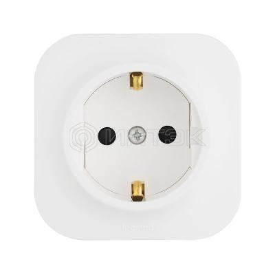 Розетка 1-м ОП Quteo 16А IP20 2P+E с заземл. без защ. шторок бел. IEK 782211 изображение, фото