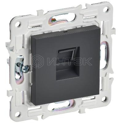 Розетка компьютерная RJ45 кат.5E SKANDY SK-K01T титан IEK SK-K10-1-K48 изображение, фото