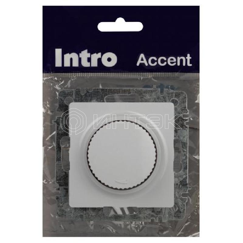 Светорегулятор поворотный СП Accent 6-401-01 600Вт 230В IP20 бел. Intro Б0063668 изображение, фото