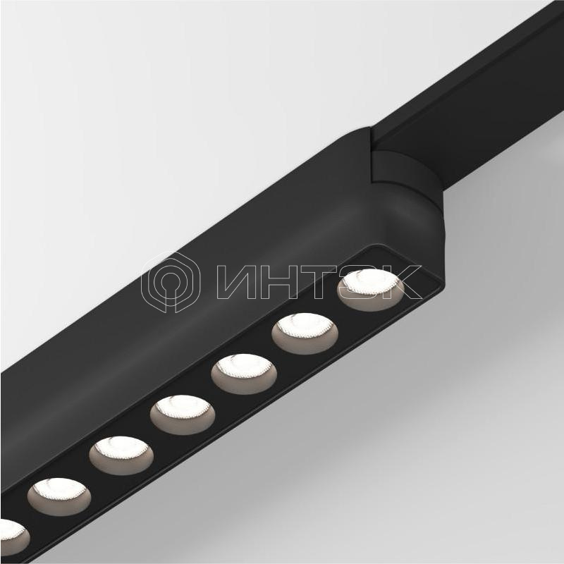 Светильник трековый Air Grill 4000 12Вт 4000К IP20 48В DC 230х26х36мм RA90 36град. со светодиодом алюм. черн. DENKIRS 723270 изображение, фото