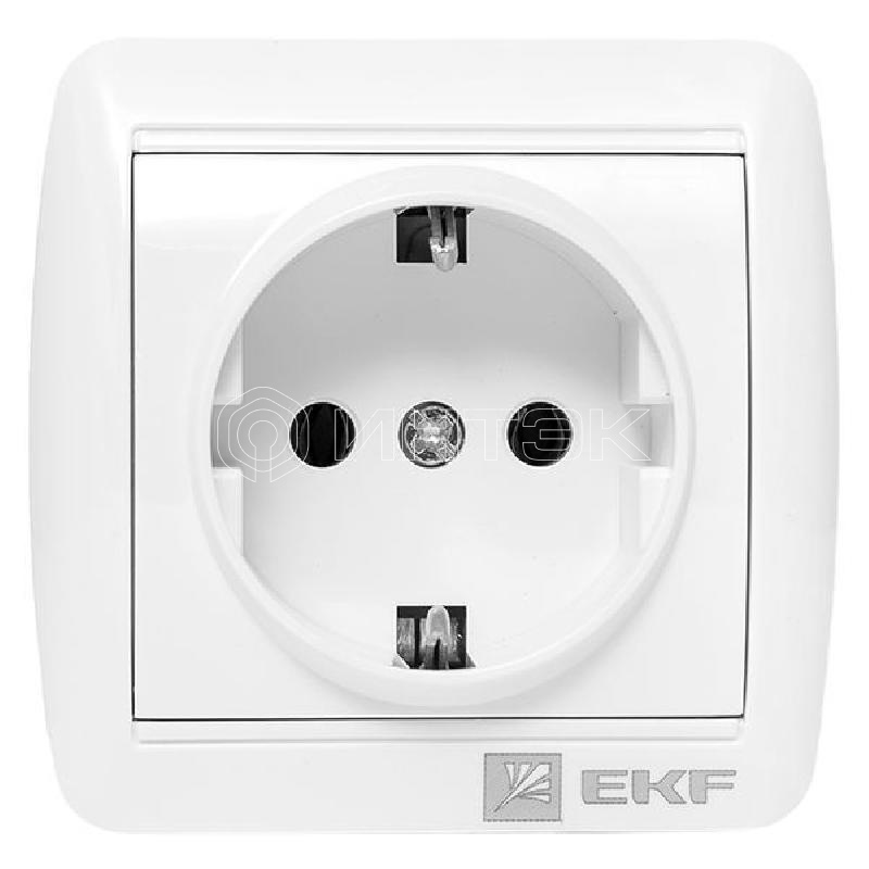Розетка 1-м ОП Владивосток 16А IP44 с заземл. EKF EQR16-029-30-54 изображение, фото