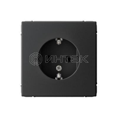 Розетка ArtGallery 16А с заземл. механизм карбон  Systeme Electric GAL001043 изображение, фото