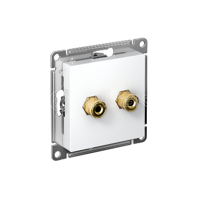 Розетка аудио 2-м AtlasDesign бел. Systeme Electric ATN000187 изображение, фото