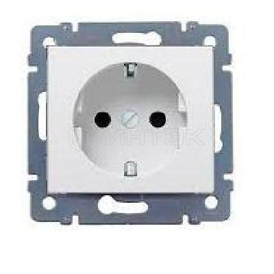 Розетка 1-м СП Cariva 16А IP20 2P+E немецк. стандарт механизм сл. кость (DIY-упак.) Legrand 695916 изображение, фото