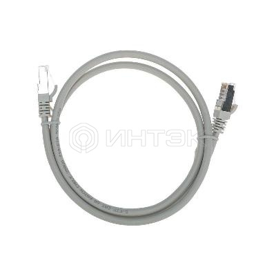 Патч-корд S/FTP CAT 6A (10G) RJ45-RJ45 28AWG LSZH сер. 1м Rexant 02-0390-1 изображение, фото