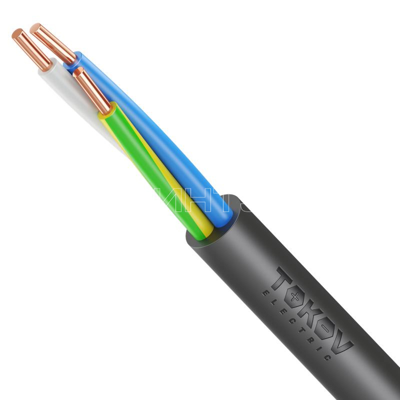 Кабель TOKOV ELECTRIC ВВГнг(А)-LS 3х2.5 ОК (N PE) 0.66кВ (уп.100м) УТ000028596 изображение, фото