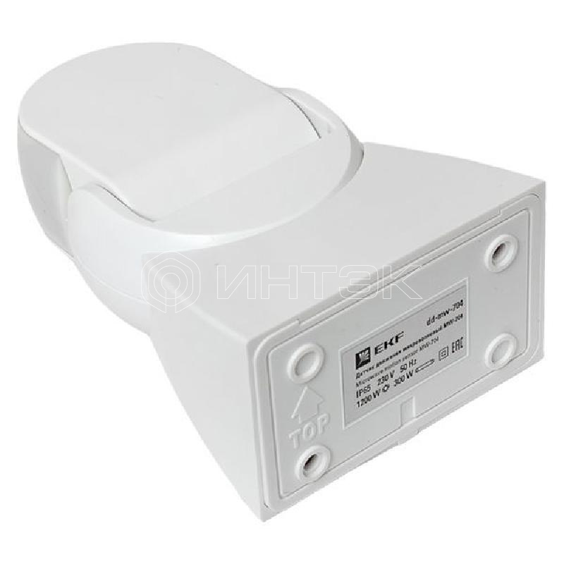 Датчик движения микроволновый MW-704 1200Вт 180град. до 15м IP65 бел. PROxima EKF dd-mw-704 изображение, фото