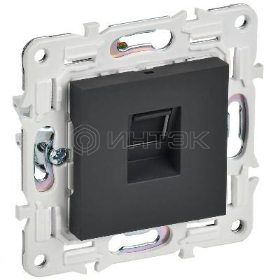 Розетка компьютерная RJ45 кат.5E SKANDY SK-K01G графит IEK SK-K10-1-K53 изображение, фото