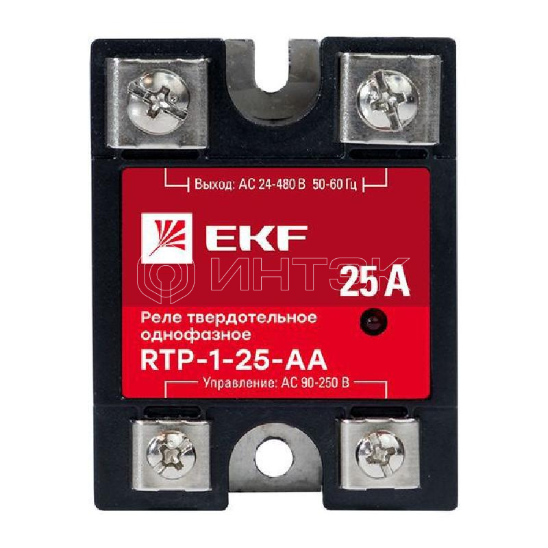 Реле твердотельное однофазное RTP-25-AA PROxima EKF rtp-1-25-aa изображение, фото