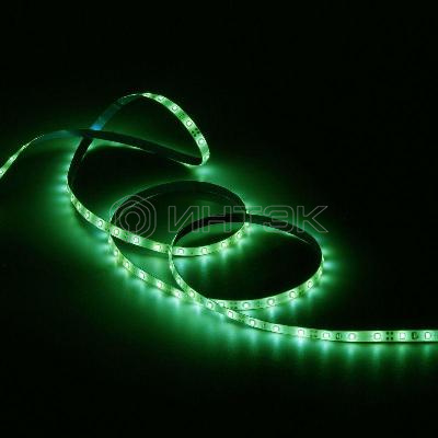 Лента светодиодная Elementary 2835/60-SMD 4.8Вт/м зел. IP66 210лм/м 12В 8мм (уп.5м) GAUSS 356000605 изображение, фото