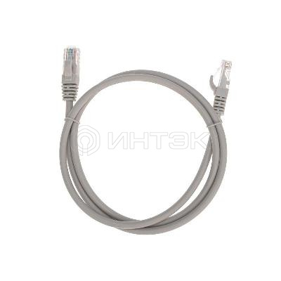 Патч-корд U/UTP CAT 6 RJ45-RJ45 26AWG LSZH сер. 1м Rexant 02-0290-1 изображение, фото