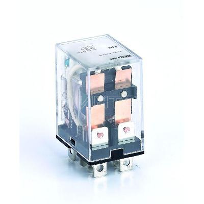 Реле промежуточное ПР-102 10А 24В AC 2 конт. с LED-индикацией DEKraft 23912DEK изображение, фото