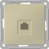 Розетка компьютерная 1-м СП W59 RJ45 кат.5E механизм шампань Systeme Electric RSI-152K5E-4-86 изображение, фото