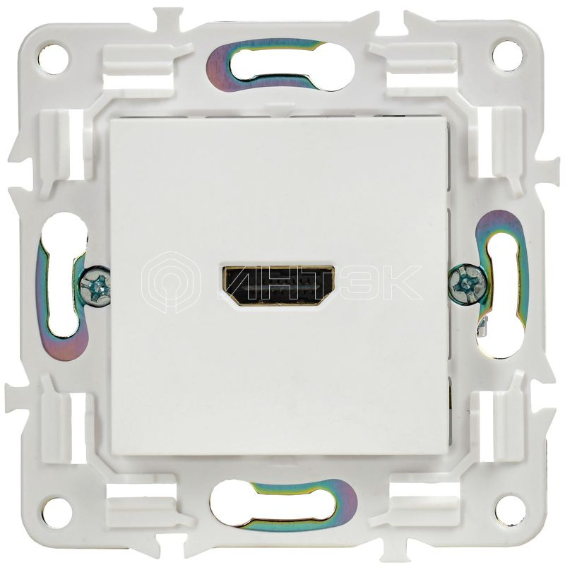 Розетка HDMI SKANDY SK-H01W арктич. бел. IEK SK-H10-K01 изображение, фото