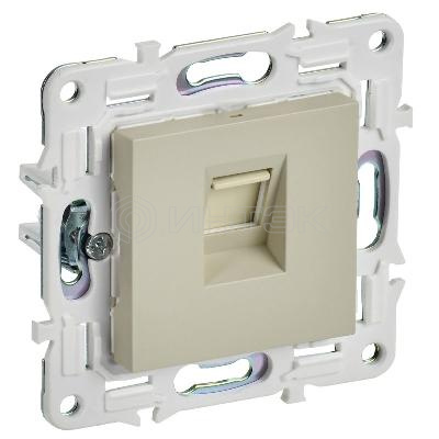 Розетка компьютерная RJ45 кат.5E SKANDY SK-K01B беж. IEK SK-K10-1-K10 изображение, фото