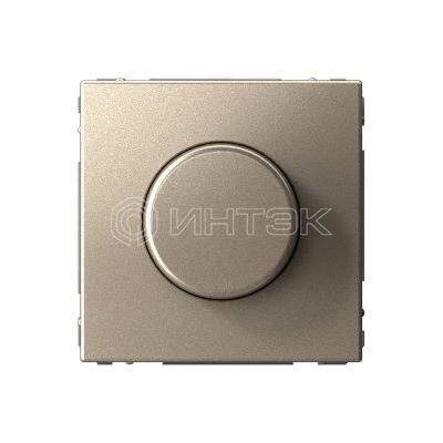 Светорегулятор поворотно-нажимной (диммер) ArtGallery LED RC 400Вт механизм шампань Systeme Electric GAL000523 изображение, фото