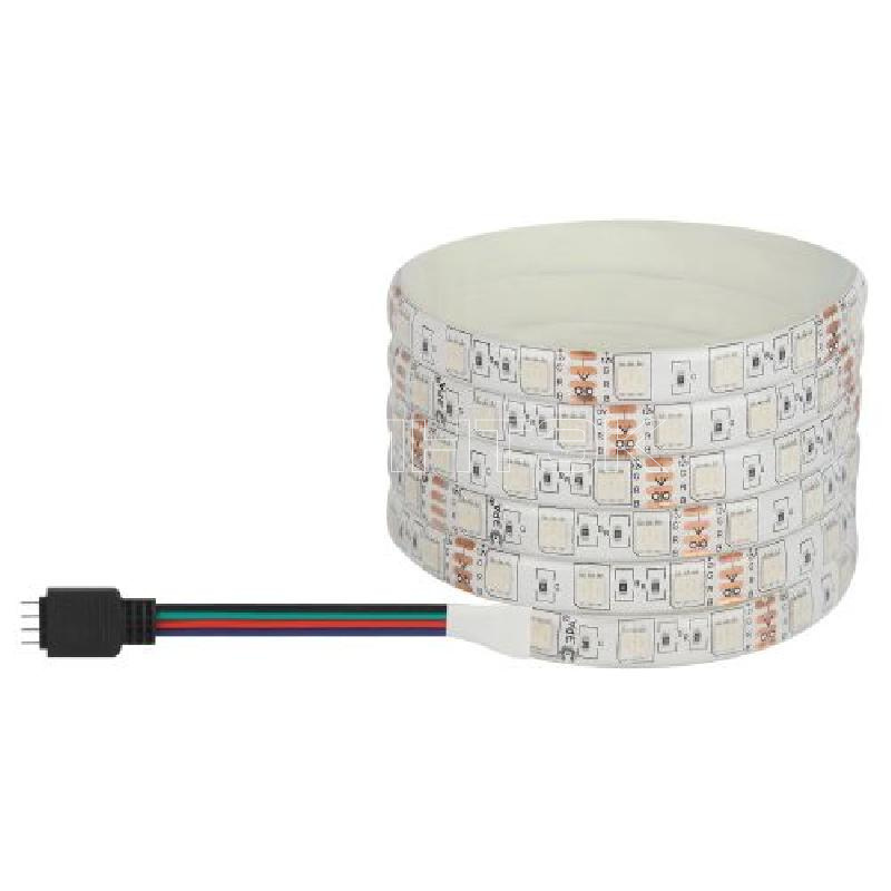 Комплект светодиодной ленты 5050kit-14.4-60-12-IP65-RGB разноцвет. 12В (в комплекте: LED лента на двустороннем скотче; источник питания; контроллер; пульт управления; коннекторы) (уп.5м) Эра Б0043070 изображение, фото