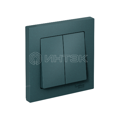 Выключатель 2-кл. СП AtlasDesign 10А IP20 (сх. 6) 10AX в сборе изумруд Systeme Electric ATN000852 изображение, фото