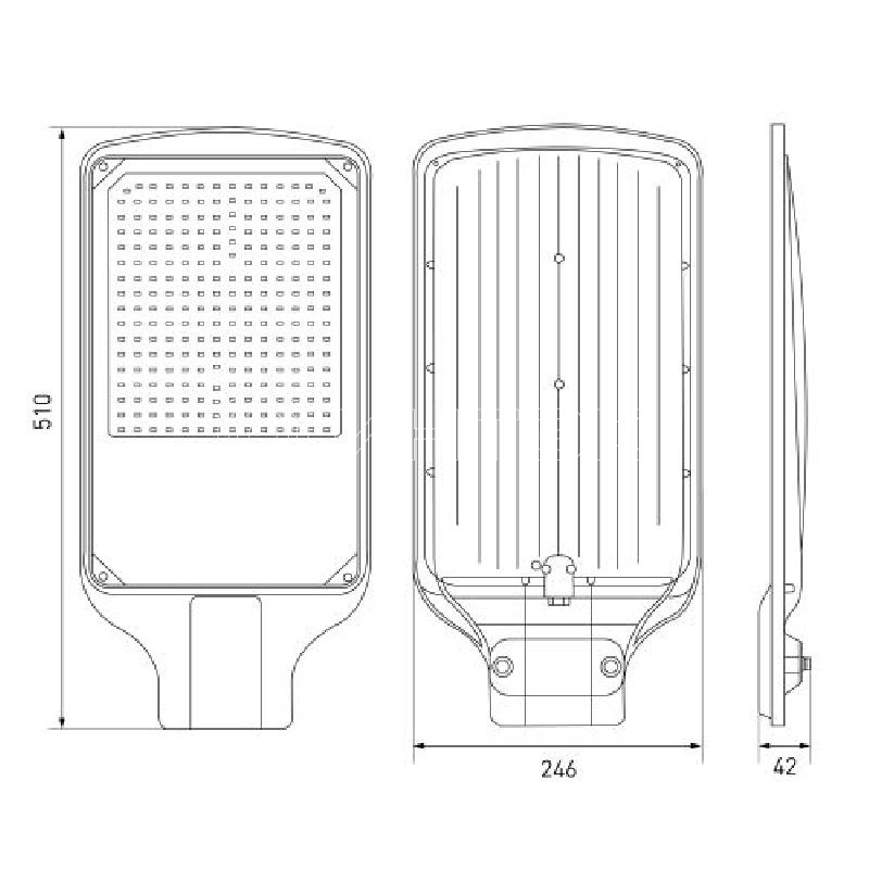 Светильник светодиодный SPP-504-0-50K-150 150Вт 5000К IP65 15000лм КСС Д DOB SMD 48мм уличный черн. Эра Б0062693 изображение, фото