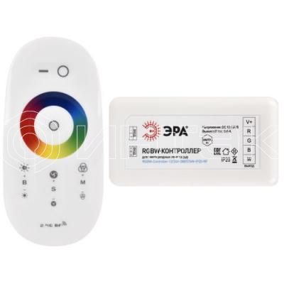 Контроллер для светодиодной ленты с радио пультом RGBW-Controller-12/24В-288/576Вт-IP20-RF Эра Б0061114 изображение, фото