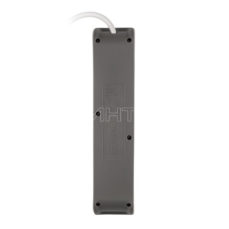 Удлинитель 4х3м с заземл. с выкл. бел. ET-04-300W (4х3.0) JAZZway 5051812 изображение, фото