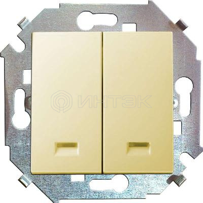 Выключатель 2-кл. СП Simon 15 16А IP20 с подсветкой винтов. зажим механизм сл. кость Simon 1591392-031 изображение, фото