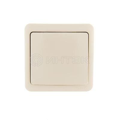 Выключатель 1-кл. 1п ОП Viola 10А IP20 крем. LEZARD 751-0300-100 изображение, фото