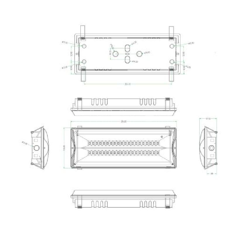 Светильник светодиодный DPA-301-1-65 IP65 40LED 3ч аварийный постоянный Эра Б0051843 изображение, фото