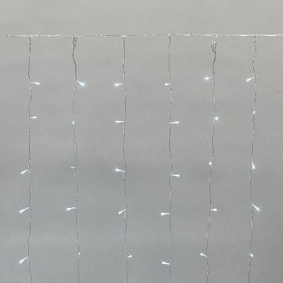 Гирлянда светодиодная "Светодиодный Дождь" 2х1.5м 150LED бел. 5.1Вт 230В IP44 эффект мерцания прозр. провод Neon-Night 235-515 изображение, фото