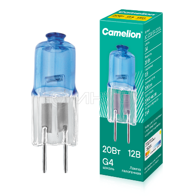 Лампа галогенная JC 20Вт 12В g4 COOL Camelion 11465 изображение, фото