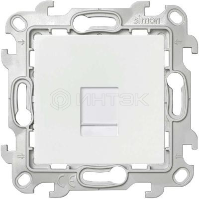 Розетка компьютерная СП Simon 24 RJ45 кат.5E UTP IP20 механизм бел. Simon 2410598-030 изображение, фото