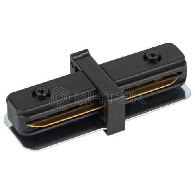 Коннектор прямой TR-1PA-IC-BK для 1ф шинопровода черн. Эра Б0054464 изображение, фото