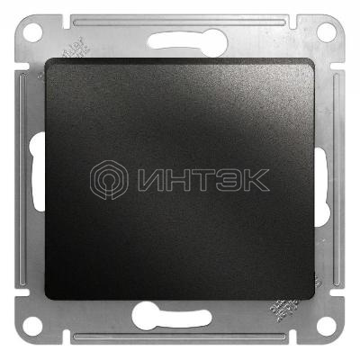 Кнопка нажимная 1-кл. СП Glossa 10А IP20 (сх. 1) 10AX механизм антрацит Systeme Electric GSL000715 изображение, фото