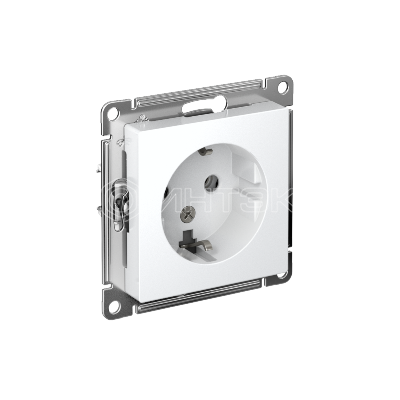 Розетка AtlasDesign 16А с заземл. механизм лотос  Systeme Electric ATN001343 изображение, фото