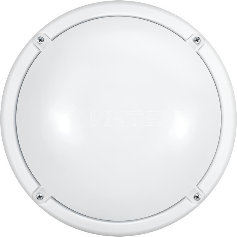 Светильник светодиодный 71 623 OBL-R1-12-4K-WH-IP65-LED-SNRV 12Вт 4000К IP65 900лм ЖКХ с оптико-акустич. датчиком круг бел. (аналог НПП) ОНЛАЙТ 71623 изображение, фото