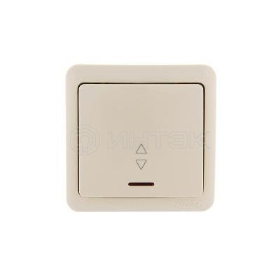 Переключатель проходной 1-кл. 1п ОП Viola 10А IP20 с подсветкой крем. LEZARD 751-0300-114 изображение, фото