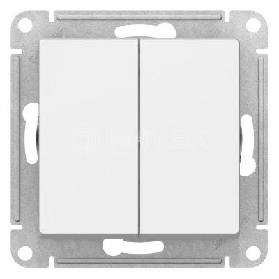 Выключатель 2-кл. AtlasDesign 10AX с самовозвратом механизм лотос Systeme Electric ATN001317 изображение, фото