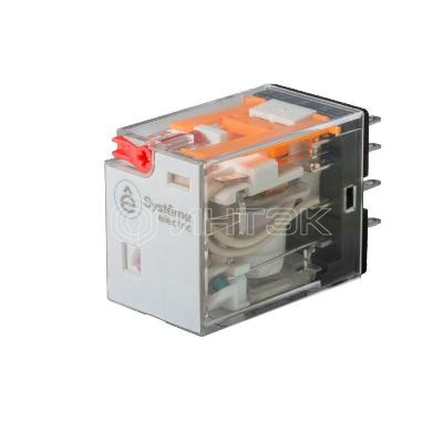 Реле 6А 4перекл. 110В AC тест кнопка LED Systeme Electric SXM4AB2F7 изображение, фото