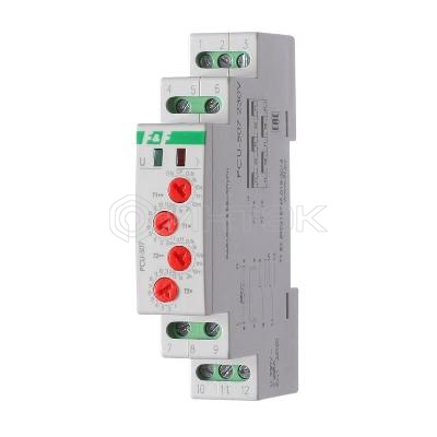 Реле времени PCU-507 2х8А 230В 2п IP20 многофункц. 2 независимых времен. 1 мод. монтаж на DIN-рейке F&F EA02.001.022 изображение, фото